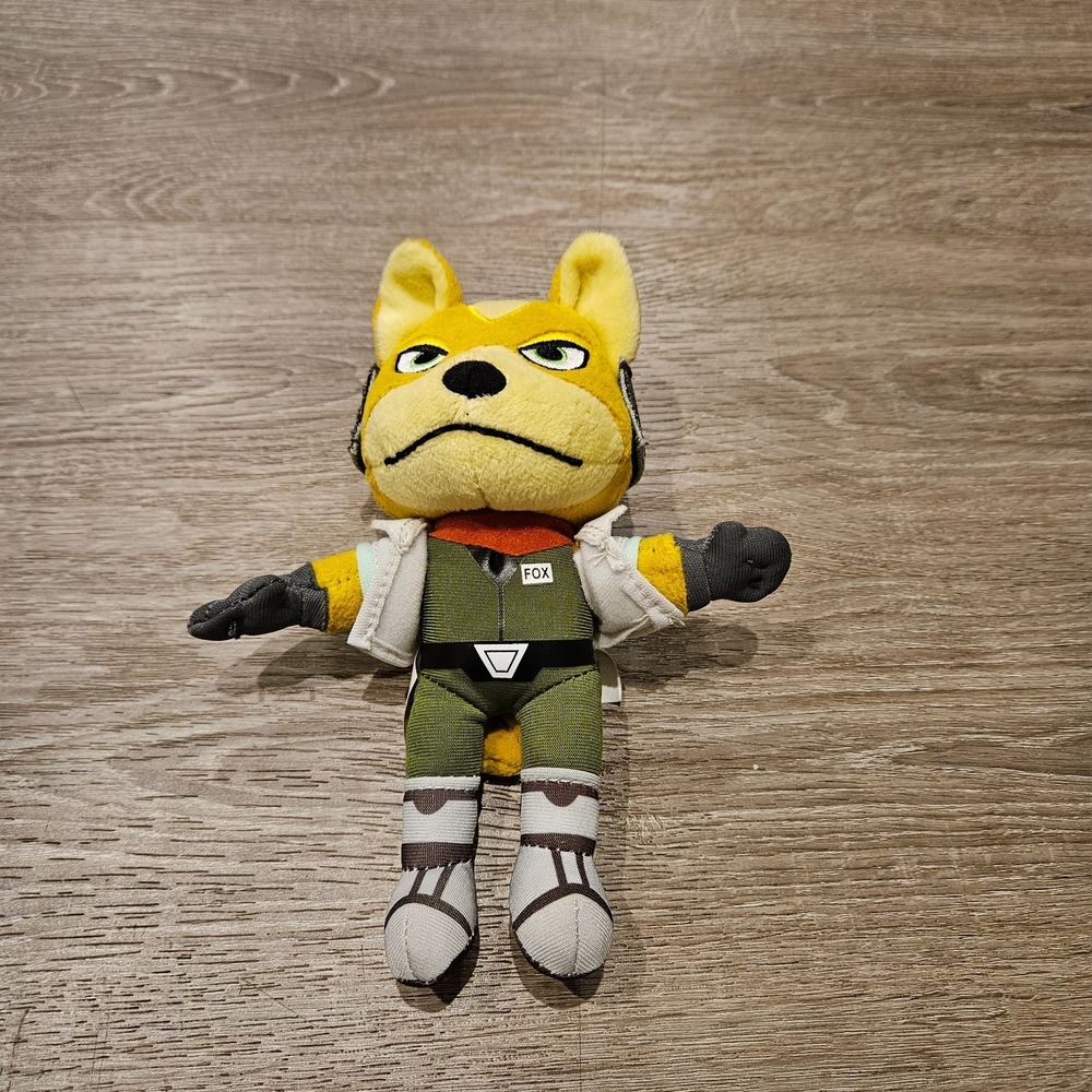 World of Nintendo Fox McCloud Star Fox Plush 8" Jakks Pacific 2015 Nintendo